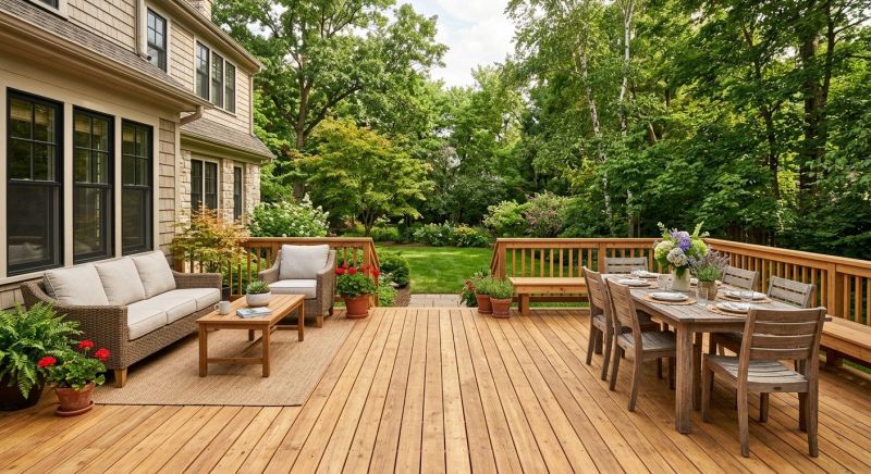 Wooden Patio Installation in Stamford, CT